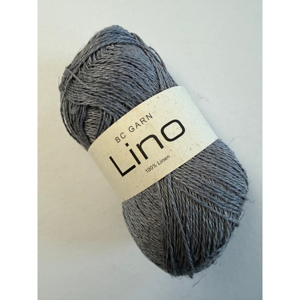 BC Garn Lino Knitting Yarn 50g Grey 100% Linen Sport Weight Ln64